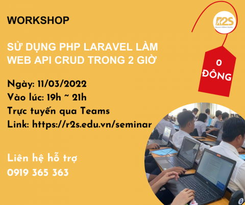 sử dụng PHP Laravel làm web API CRUD trong 2 giờ