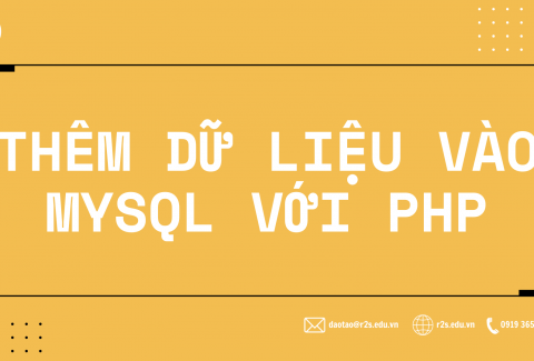 Thêm dữ liệu vào MySQL với PHP