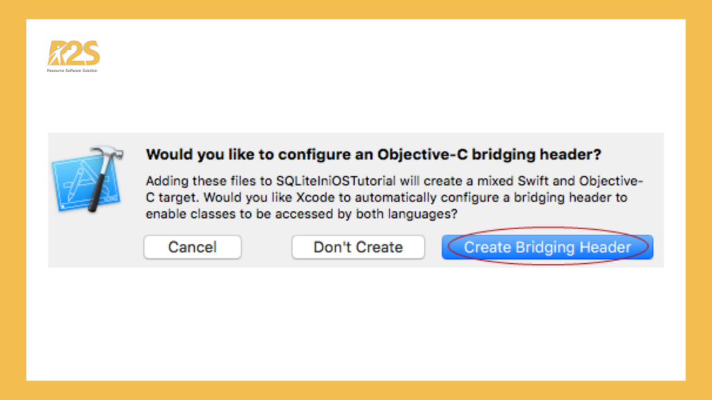 Create Bridging Header
