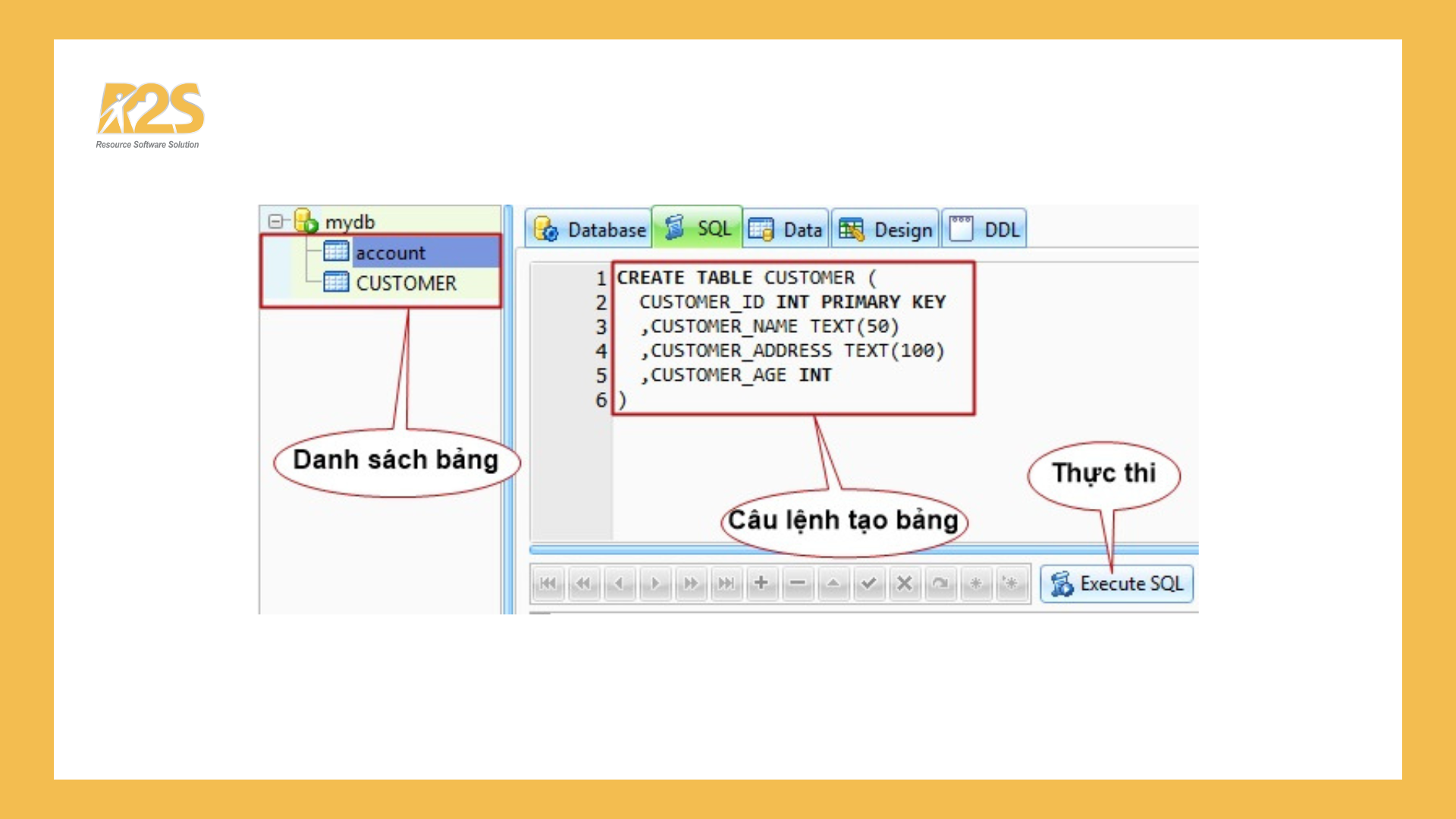 Cài đặt cơ sở dữ liệu với SQLite - R2S Academy