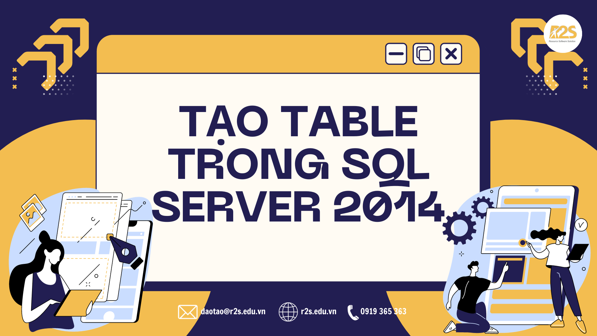 Tạo Table Trong Sql Server 2014 R2s Academy