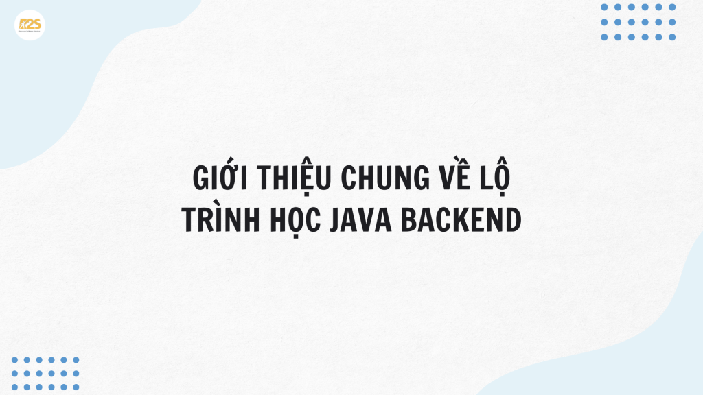 lộ trình học java backend